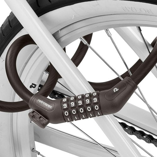 Grizzly Plus Integrated Combo Cable Bike Lock - 12mm Security for Your Bicycle
