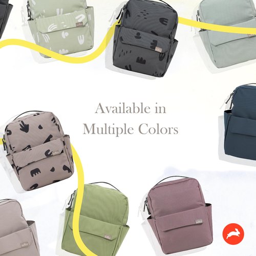 RED ROVR Mini Roo Lightweight Backpack | 6 pockets for everyday essentials (Charcoal)