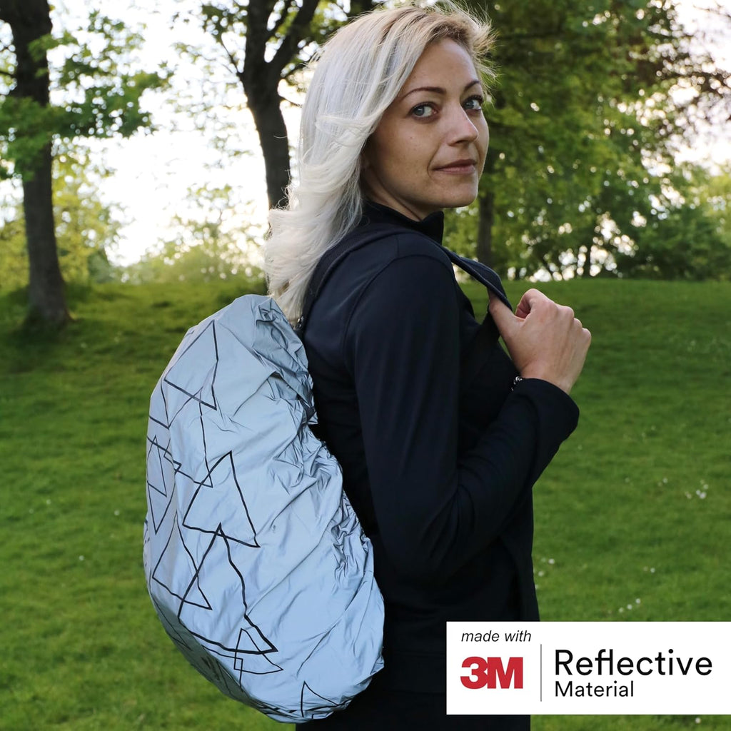 Salzmann Reflective Backpack Cover - High-Visibility, Waterproof & Weatherproof - 3M Scotchlite Material