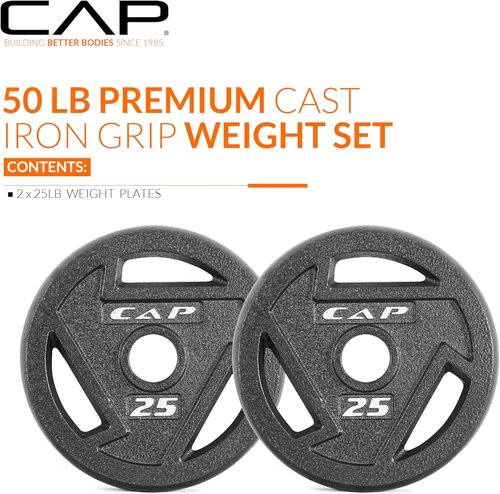 CAP Barbell 2-Inch Olympic Weight Plate - Durable Design | Multiple Sizes Available