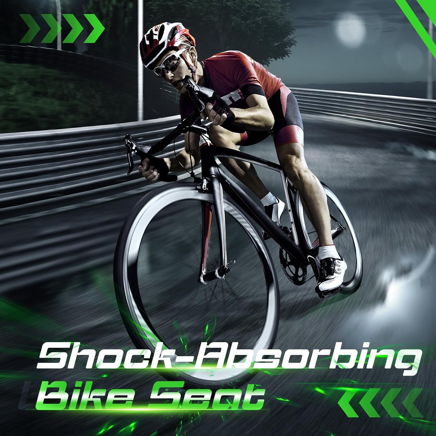 Zacro Bike Seat Cushion - Gel Padded Cover for Ultimate Comfort | Fits Peloton & Indoor/Outdoor Bikes