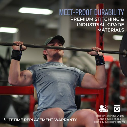 Rip Toned Wrist Wraps for Weightlifting – USPA & USAPL Approved 18" Wrist Straps for Powerlifting – Adjustable, Durable Gym Wraps with Thumb Loop – Quality Support for Men & Women – Small Floral Flex