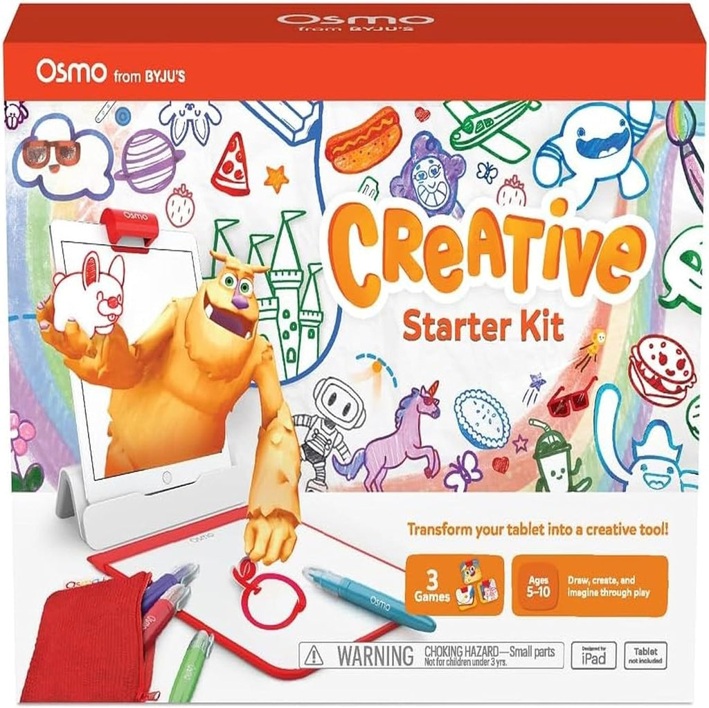 Osmo - Creative Starter Kit for iPad - 3 Educational Learning Games for Kids - STEM Toy Gift for Ages 5-10