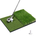 SIOTMERA Golf Hitting Mat-Premium Foldable Golf Mat with Shock-Absorbing EVA Base, Durable Dual-Turf for Indoor/Outdoor, Anti-Slip&Reinforced Glue, Ideal for Driving Range, Swing,Chipping Practice