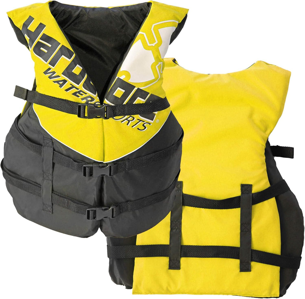 Coast Guard Type III Life Jacket - 4 Pack Adult Paddle Vests for Jet Ski, Kayak & Wakeboarding