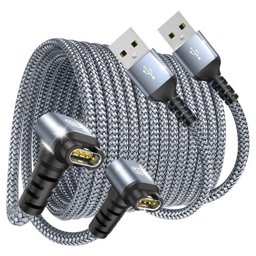 Garmin Watch Charger Cable Right Angle [2-Pack,4ft] Compatible with Garmin Fenix 5 5S 5X 6 6S 6X Plus Pro 7 7S 7X 8, Forerunner 945 45 45S 245 Music,Approach S10 S40 S60 G12 S42,Vívoactive 3 4 4S