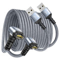 Garmin Watch Charger Cable Right Angle [2-Pack,4ft] Compatible with Garmin Fenix 5 5S 5X 6 6S 6X Plus Pro 7 7S 7X 8, Forerunner 945 45 45S 245 Music,Approach S10 S40 S60 G12 S42,Vívoactive 3 4 4S
