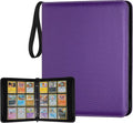 GERMUN 9 Pocket Card Binder - Premium Zip Trading Card Album for MTG, TCG & Sports Cards | Purple, 720 Double-Sided Pockets