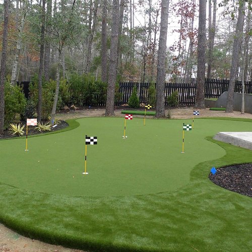 KINGTOP Golf Flagstick Mini, Putting Green Flag for Yard, 3 Feet Flagpole 2-Section Design, Golf Pin Flags Set, 4-Pack