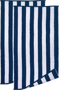 Utopia Towels Jumbo Beach Towel - 100% Ring-Spun Cotton, Highly Absorbent & Quick-Dry, 35x70 Inches | 2 Pack Navy