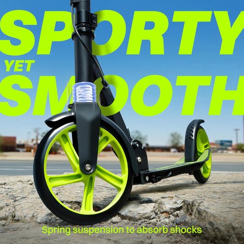 JOVA ZIFFY Kids Scooter - Foldable Kick Scooter with Hand Brake & 4 Adjustable Heights | Lightweight, Supports Up to 260 lbs