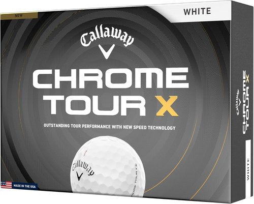 Callaway Golf Chrome Tour X 2026 Golf Balls - Premium Performance for Enhanced Distance & Control