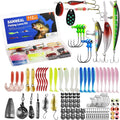 SANWEAL Fishing Weights Sinkers Kit - Complete Tackle Set with Jig Head Hooks & Swivels for Bass & Trout
