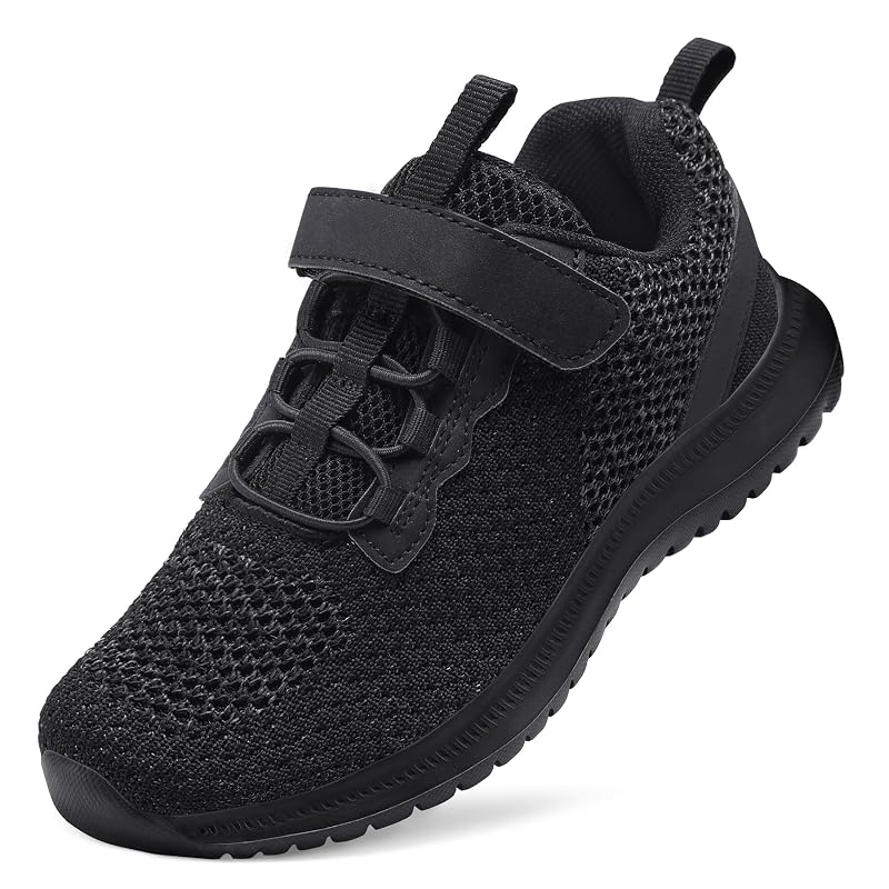 RUNSIDE Kids Lightweight Sneaker Shoes - A-Black+1 Big Kid Variation