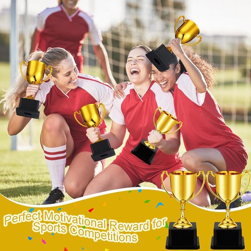 Ecation 18 Pcs Gold Trophy Awards - 7 Inch Appreciation Gifts for Teachers, Nurses & Volunteers