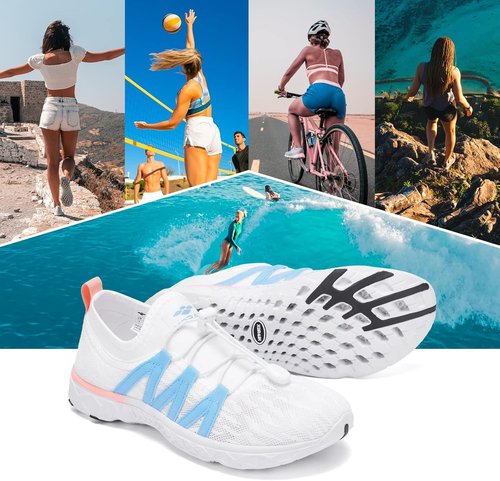 Aleader Women's Slip-On Water Shoes - Breathable Mesh Design for Comfort & Quick Drying | Lightweight