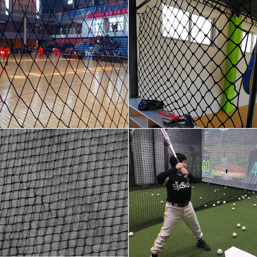 TNZMART Baseball Backstop Net - Durable Black Barrier for Practice & Batting | Sports Equipment