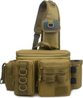 Skiennix Sling Tackle Bag - Lightweight Waterproof Fishing Backpack with Rod Holder | Outdoor Shoulder Pack
