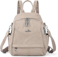 Angel Kiss Small Backpack Purse - Soft Vegan Leather Women's Designer Handbag | Roomy Apricot Color