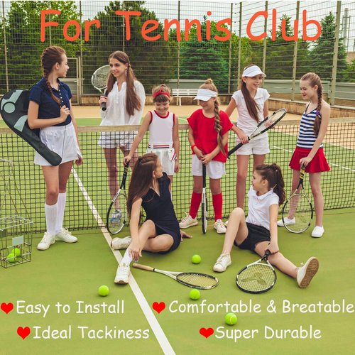 ATGRS Tennis Racket Grip, Tacky Tennis Overgrips Tape Absorb Moisture Badminton Handle Tape Frosted Anti-Slip Overgrip for Tennis Racquet Badminton Racquet Pickleball Overgrip 6 Pack (Tacky-Pink)