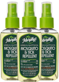 Murphy's Naturals Mosquito & Tick Repellent Spray - Oil of Lemon Eucalyptus, 2 Oz Pump | 3-Pack