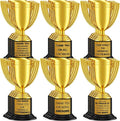 Highergo Mini Trophy Awards - 24 Pcs Gold Plastic Cups for Sports Competitions & Party Favors
