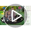 HeyZoo 60 Inch Large Saucer Tree Swing for Family, Black