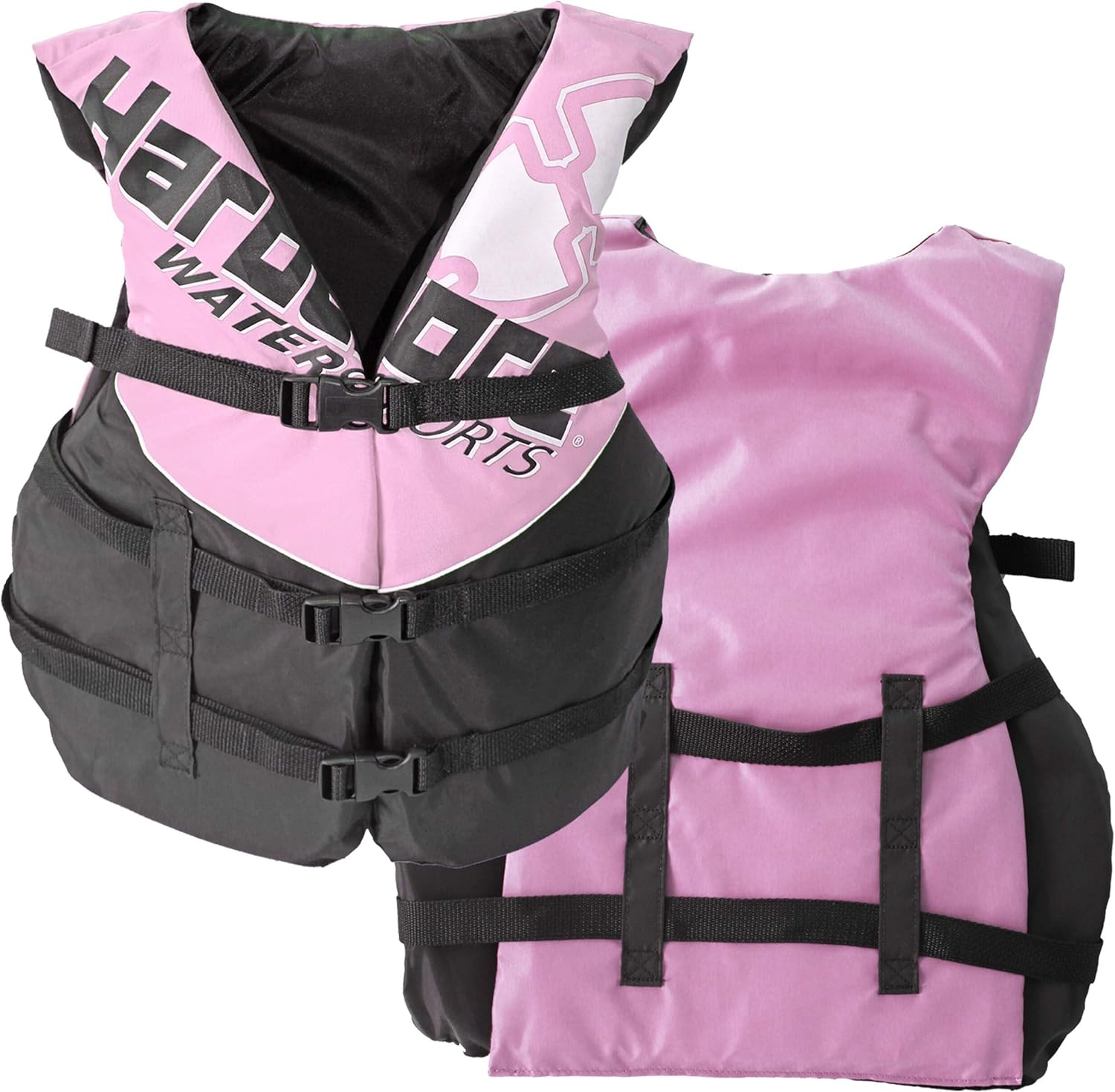 Coast Guard Type III Life Jacket - 4 Pack Adult Paddle Vests for Jet Ski, Kayak & Wakeboarding