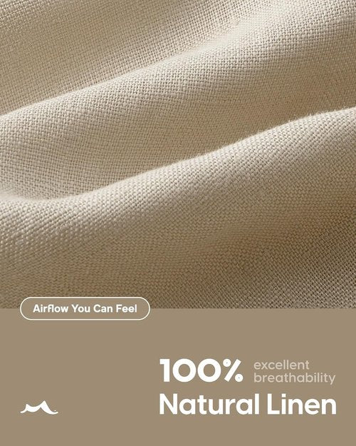 Maamgic Men's Linen Shorts - Breathable Casual Drawstring Design | Perfect for Summer Beach Vacations
