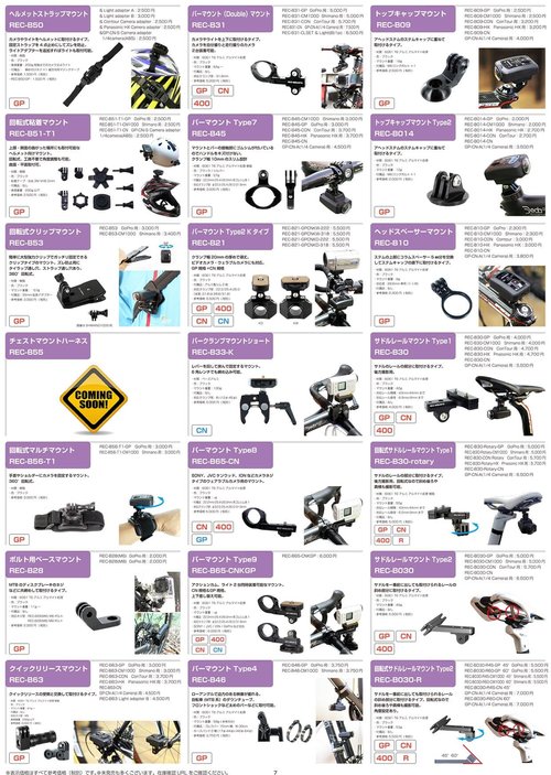 REC-MOUNTS REC-B09-GP Top Cap Mount for GoPro Hero Series, Stem/Forward Shooting