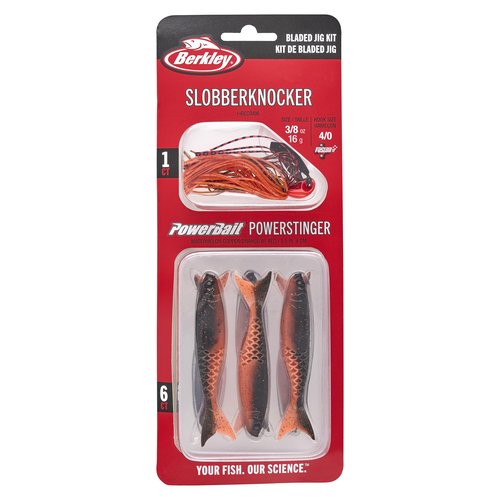 Berkley SlobberKnocker Fishing Jig, Fire Craw, 1/2 oz