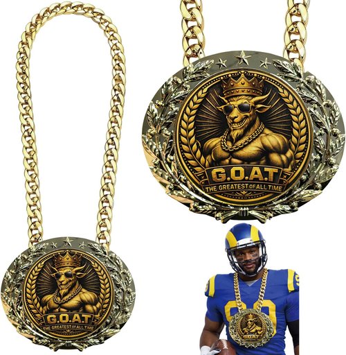 6" Muscle Goat Medal – Champion Sports Award for Football, Soccer & Basketball | Fun Trophy for All Ages