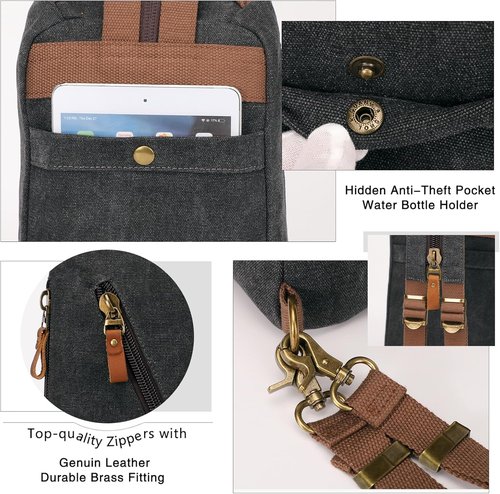 KL928 Canvas Sling Bag - Versatile Crossbody Backpack Purse for Travel | Unisex Design
