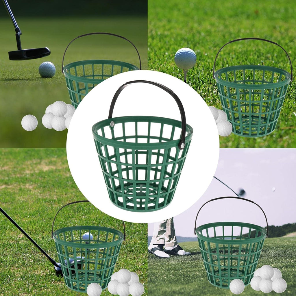 SM SunniMix Unbreakable Golf Ball Basket - Durable Container with Handle for 25/50/100 Balls