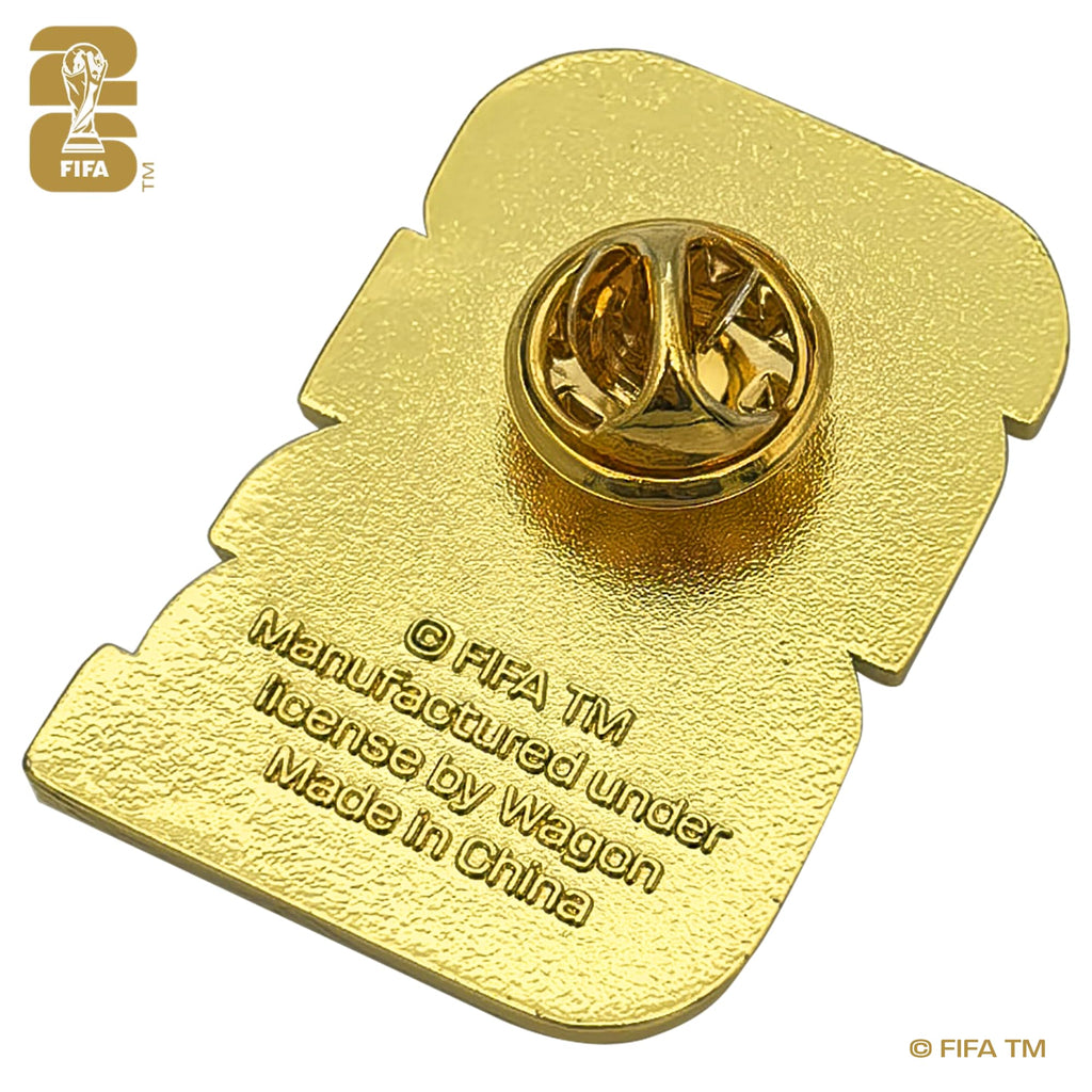 Official FIFA World Cup 2026 Edition - 1.4 inch 2D Lacquered Enamel Inlay Emblem Pin - Timeless Collectorâ€™s Item - Premium Zinc Alloy - Built to Last; Perfect for any Clothing, Hats, Bags and more