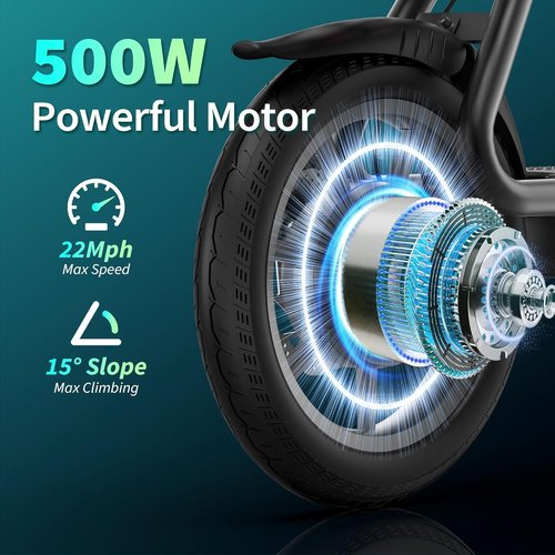 MAXSHOT Electric Scooter for Adults - High-Speed 350W/500W Motor, 21-28 Miles Range, Dual Suspension, Folding Design