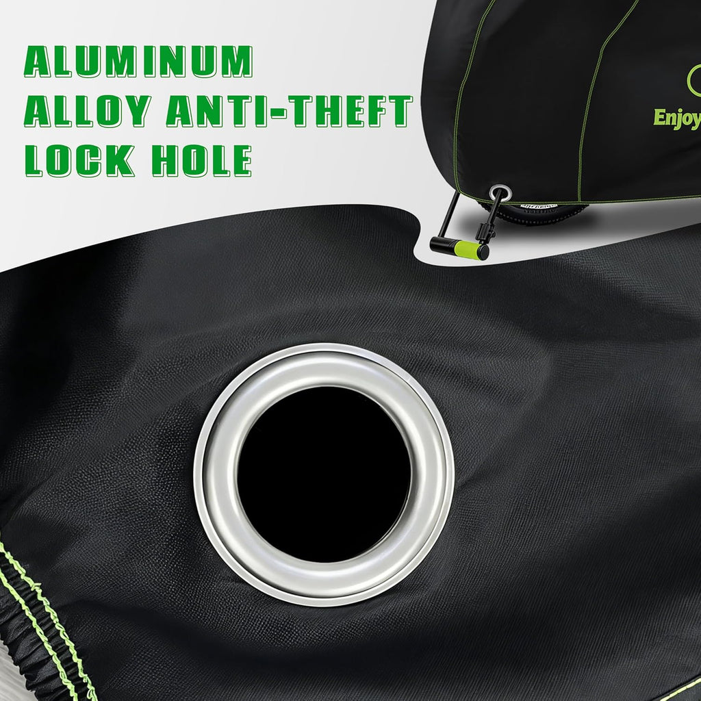 Skiennix Bike Cover - Waterproof Outdoor Protection for 1 Bike | UV, Dust & Wind Proof, Lock Hole