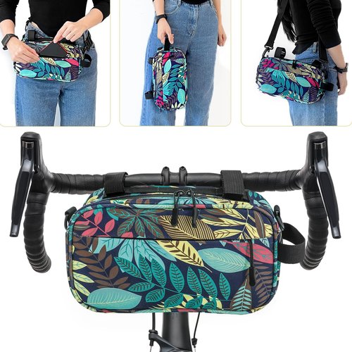 BEEYEO Bike Bags for Bicycles, Waterproof Bike Handlebar Bag Bicycle Front Bag Shoulder Bag Storage Bag with Shoulder Strap, Road Mountain Bike Cycling Accessories