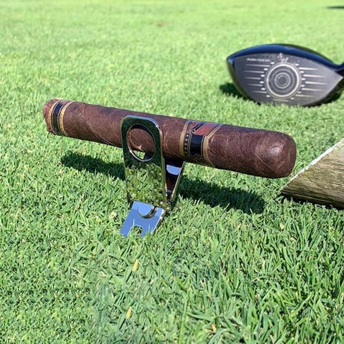 Magnetic Golf Divot Repair Tool and Ball Marker, 4 in 1 Golf Accessory Tool, Opener - Club Tee - Groove Cleaner - Putting Alignment - Designed to Be the Ultimate Tool for the Green-White