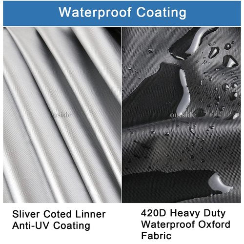 Rilime Treadmill Cover, Waterproof Outdoor Treadmill Covers with Drawstring, Upgrade Dust Proof Heavy Duty Non-Folding Running Machine Treadmill Covers for Indoor Outdoor