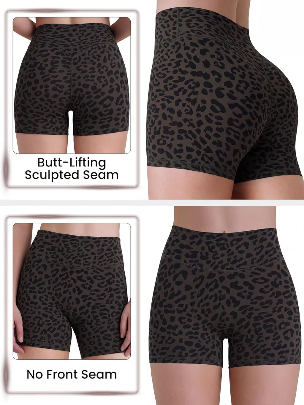 Sunzel Butt Lifting Biker Shorts - High Waist Tummy Control | Sustainable Workout Yoga Shorts for Women