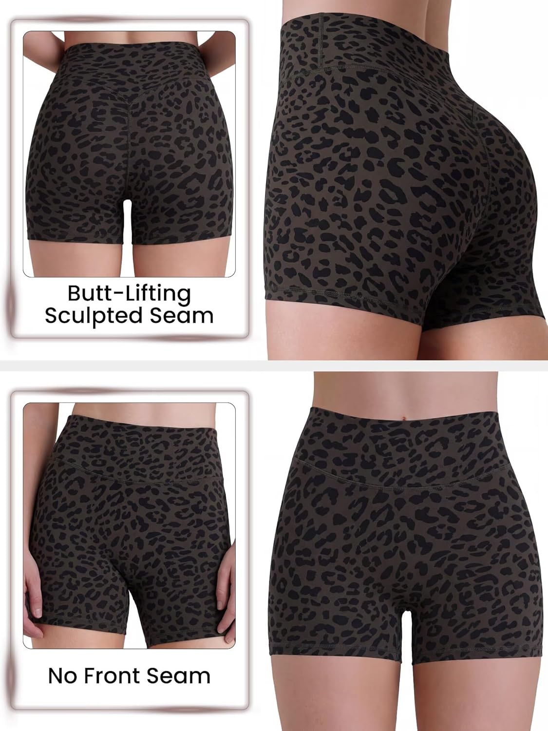 Sunzel Butt Lifting Biker Shorts - High Waist Tummy Control | Sustainable Workout Yoga Shorts for Women