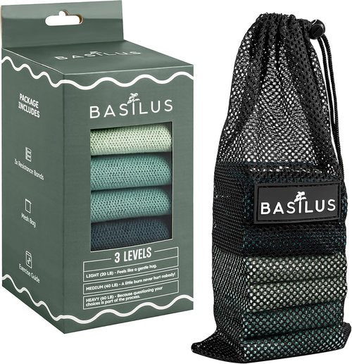 Fabric Resistance Bands by [Brand Name] - 3-Pack for Legs & Glutes | Ideal for Strength Training, Yoga & Pilates
