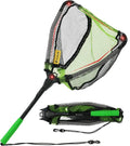Black Paw Floating Fishing Net - Foldable Telescopic Design with Built-In Length Scale | Rubber Coated for Kayak & Trout Fishing