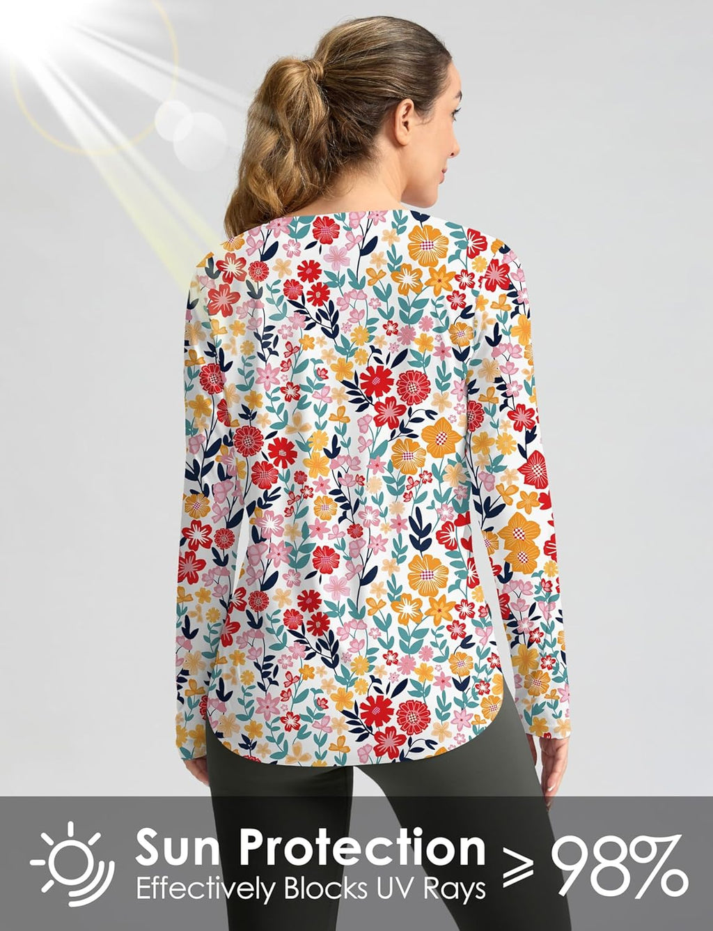 Skiennix Women's Sun Shirt - UPF 50+ Long Sleeve UV Protection Top | Lightweight Quick-Dry for Hiking