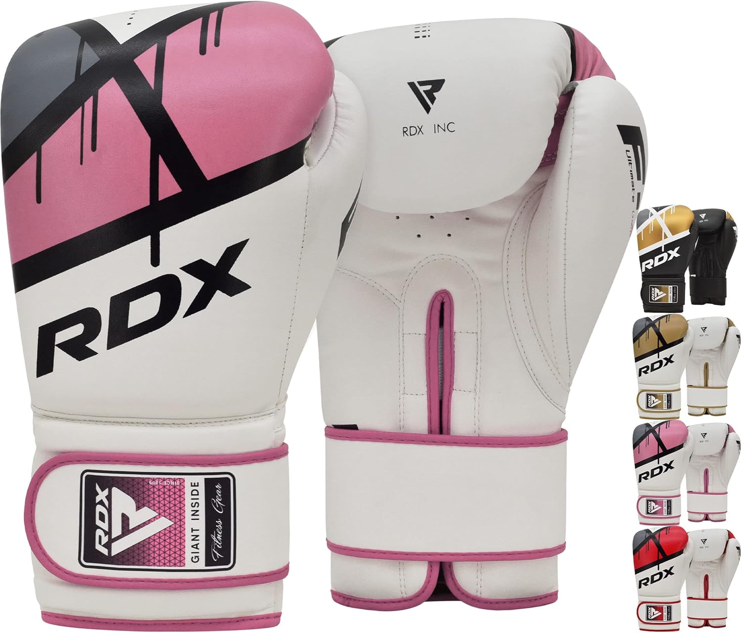 RDX Boxing Gloves EGO - Maya Hide Leather Sparring & Training Mitts | Ventilated Support, 8-16 oz