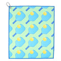 Millie Rose Pickleball Towels in Fashionable Prints - Cute 15x17 inch Microfiber & Cotton Athletic Towels with Carabiner Clip - Pickleball Accessories, Pickleball Gifts (Pickleball Party)