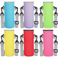 Rtteri 6 Pcs Neoprene Water Bottle Carrier Bag with Adjustable Shoulder Strap 32oz Insulator Water Bottle Cover Holder Cooler Sleeve for Stainless Steel/glass/plastic (Stylish)
