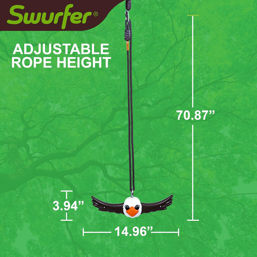 Swurfer Ninja Twister Swing Set - 360° Spin Toy for Kids | Durable Backyard Play, Easy Install, Up to 300lbs