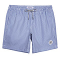 maamgic Mens Swim Trunks Quick Dry Swim Shorts with Mesh Lining Funny Swimwear Bathing Suits 7inch Blue Striped Large